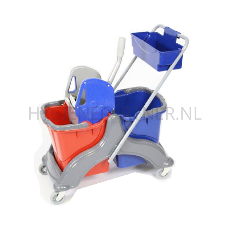 WM601019 Rolemmer dubbel kunststof met strengenmop-pers 2x25 liter